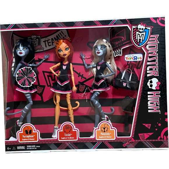 Monster High Fearleading Werecat Sisters 3-pack NEW! - Picture 1 of 5